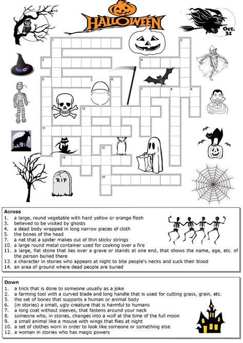 Printable Halloween Puzzle Amp Classroom Games Super Teacher Halloween Worksheets For 3rd Grade - Halloween Worksheets For 3rd Grade