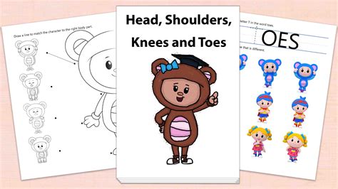 Printable Head Shoulders Knees And Toes Activity For Head Shoulders Knees And Toes Activities - Head Shoulders Knees And Toes Activities