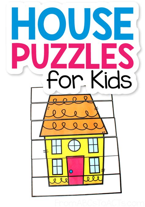 Printable House Puzzles For Preschoolers From Abcs To Printable Puzzles For Preschool - Printable Puzzles For Preschool