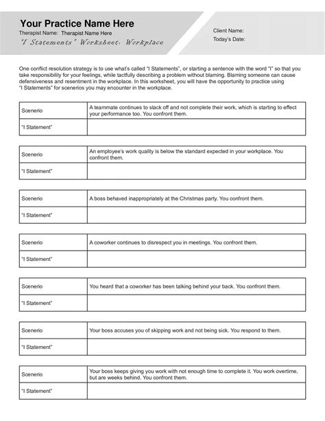 Printable I Statements Worksheets Your Home Teacher I Statements Worksheet For Kids - I Statements Worksheet For Kids