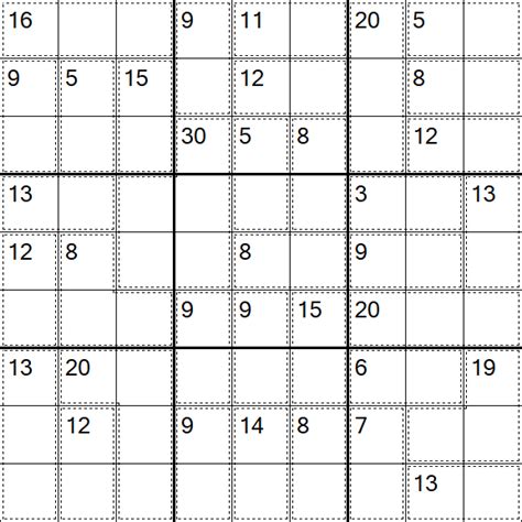 Printable Killer Sudoku Addition Puzzles For Kids And Math Sudoku - Math Sudoku