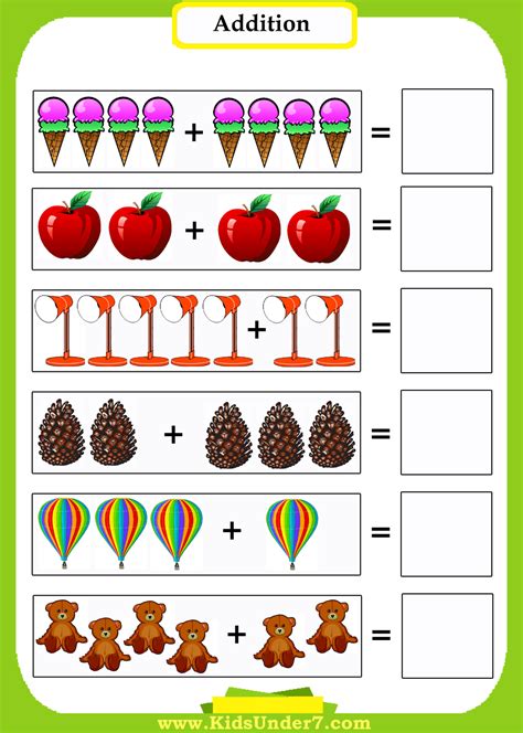 Printable Kindergarten Addition And Counting On Worksheets Teaching Addition To Kindergarten Worksheets - Teaching Addition To Kindergarten Worksheets