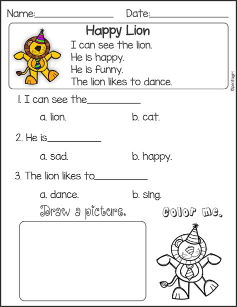 Printable Kindergarten Picture Comprehension Worksheets Picture Comprehension For Ukg - Picture Comprehension For Ukg