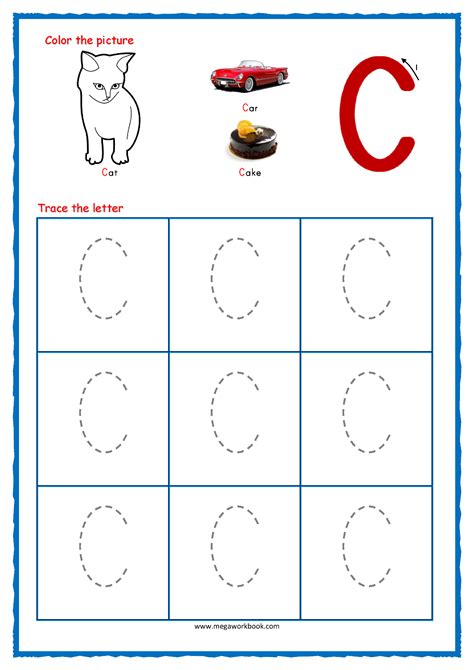 Printable Letter C Tracing Worksheets For Preschool Preschool Worksheet  Letter C - Preschool Worksheet, Letter C