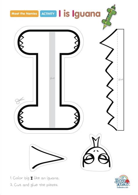 Printable Letter I Craft I Is For Inchworm Letter I Is For - Letter I Is For