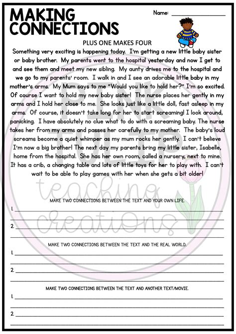 Printable Making Connections In Fiction Worksheets Making Connections Worksheet 4th Grade - Making Connections Worksheet 4th Grade