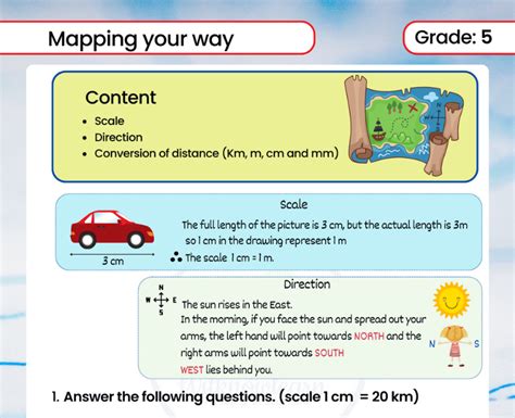 Printable Mapping Your Way Class 5 Worksheets With Printable Following Directions Worksheet - Printable Following Directions Worksheet