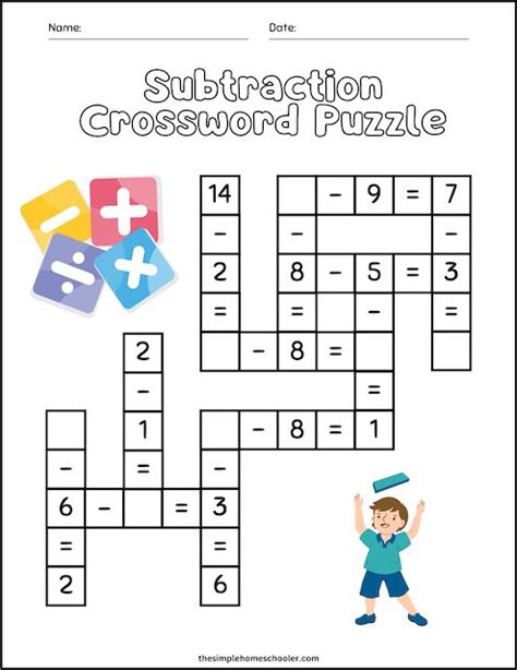Printable Math Puzzle Worksheets   Free Marvelous Math Crossword Puzzle Printables - Printable Math Puzzle Worksheets