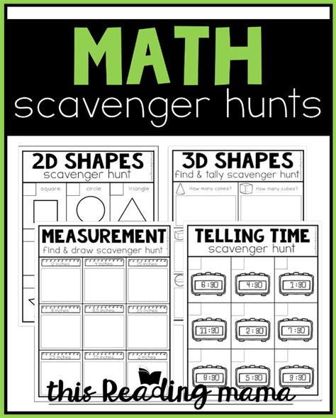 Printable Math Scavenger Hunts This Reading Mama Shape Scavenger Hunt Printable - Shape Scavenger Hunt Printable