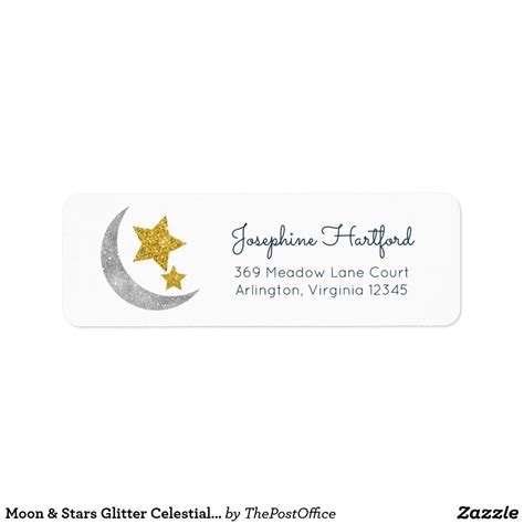 Printable Moon And Stars Mailing Labels Moon And Stars Printable Templates - Moon And Stars Printable Templates