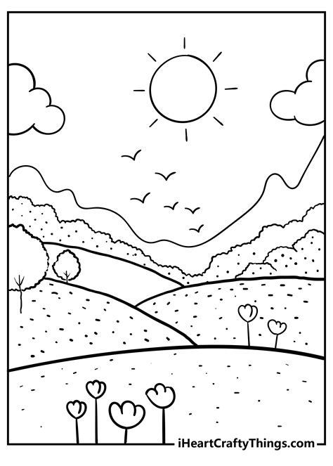 Printable Nature Coloring Pages Updated 2023 Printable Nature Coloring Pages - Printable Nature Coloring Pages