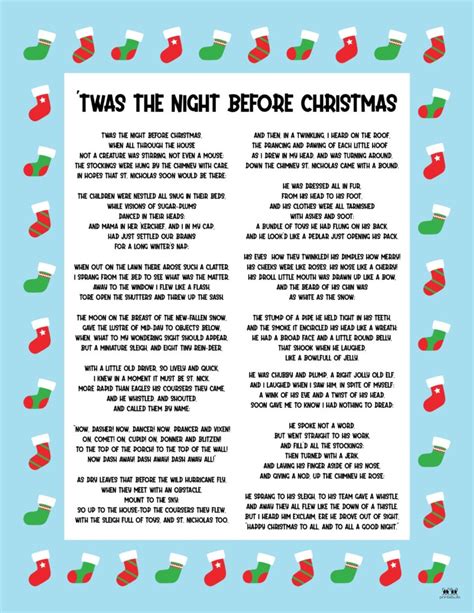 Printable Night Before Christmas