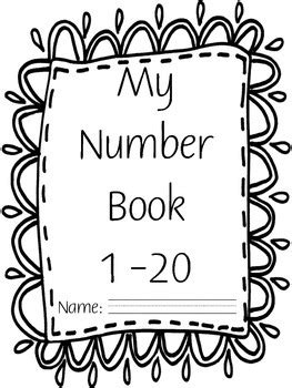 Printable Number Book 1 20   Printable Number Mini Books For Pre K Amp - Printable Number Book 1 20