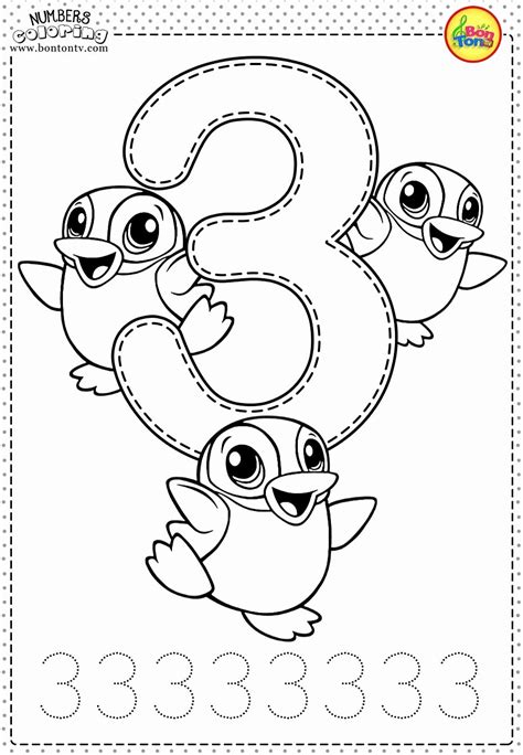 Printable Number Coloring Pages For Early Learners Homeschool Number Two Coloring Pages - Number Two Coloring Pages