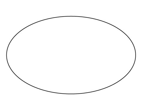 Printable Oval Template Oval Shapes To Print - Oval Shapes To Print