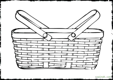 Printable Picnic Basket Coloring Page Museprintables Com Picnic Basket Coloring Pages - Picnic Basket Coloring Pages