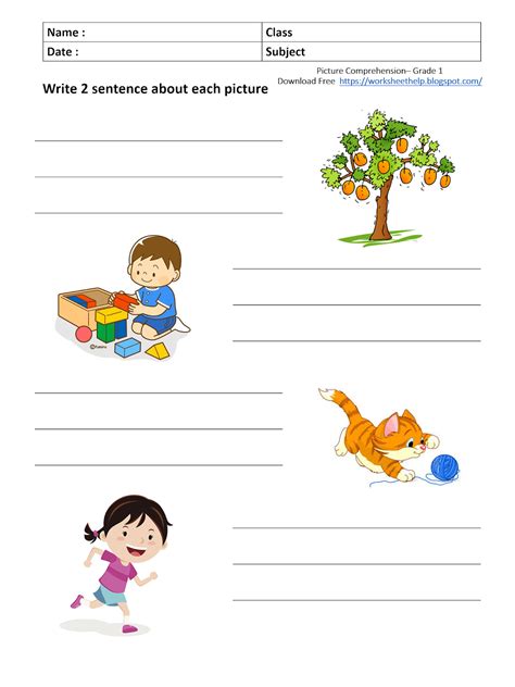 Printable Picture Composition For Grade 1   Creative Writing Printable Composition Printables - Printable Picture Composition For Grade 1
