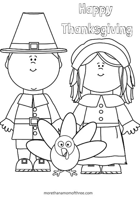 Printable Pilgrim Coloring Pages Free For Kids And Pilgrim Boy Coloring Page - Pilgrim Boy Coloring Page