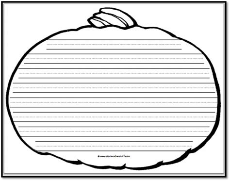 Printable Pumpkin Writing Paper A To Z Teacher Pumpkin Writing Paper Printable - Pumpkin Writing Paper Printable