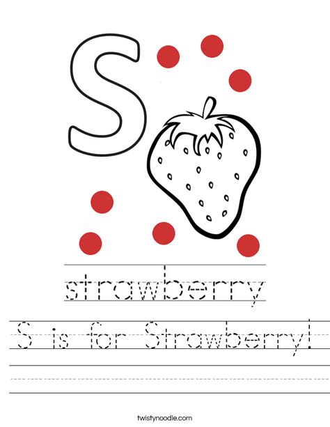 Printable S Is For Strawberry Worksheets For Preschool Strawberry Lesson Plans Preschool - Strawberry Lesson Plans Preschool