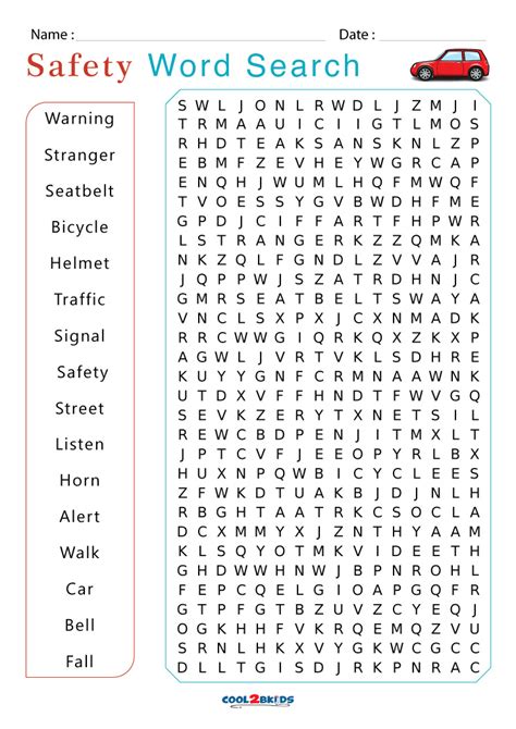 Printable Safety Word Search Cool2bkids Lab Safety Word Search Answers Key - Lab Safety Word Search Answers Key