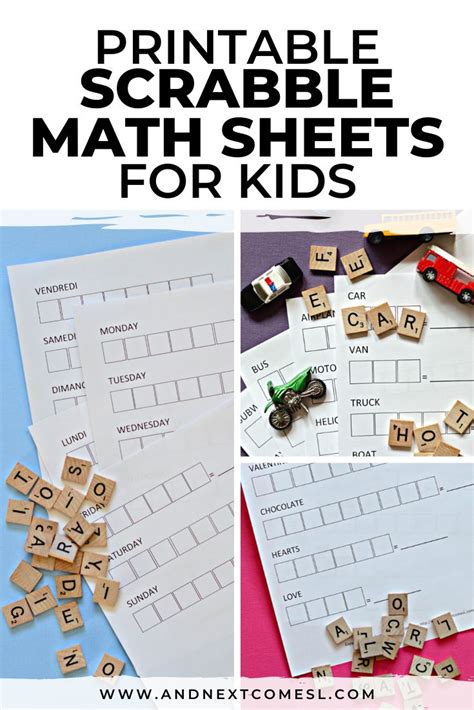 Printable Scrabble Math Worksheets For Kids And Next Scrabble Spelling Worksheet - Scrabble Spelling Worksheet