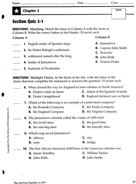 Printable Seventh Grade Social Studies Worksheets And Study Th Grade - Th Grade
