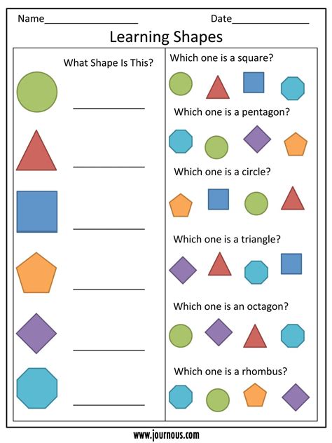 Printable Shapes Worksheets For Kindergarten Freebie Finding Mom Kindergarten Shaoe Worksheet - Kindergarten Shaoe Worksheet