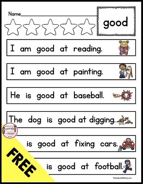 Printable Sight Word Sentences Free Download On Line First Grade Sentences With Sight Words - First Grade Sentences With Sight Words
