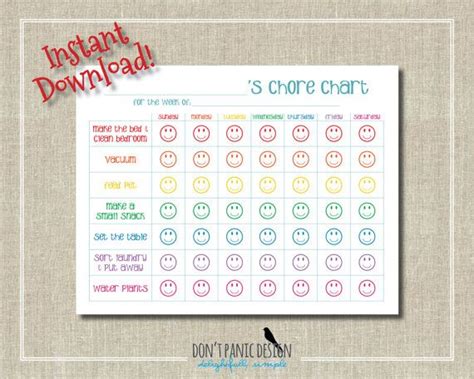Printable Smiley Face Chore Chart Smiley Face Template Printable - Smiley Face Template Printable