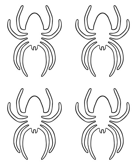 Printable Spider Template Cut Out Spider Template - Cut Out Spider Template