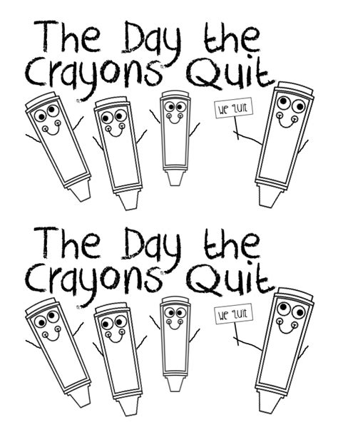 Printable The Day The Crayons Quit Activities For The Day The Crayons Quit Worksheet - The Day The Crayons Quit Worksheet