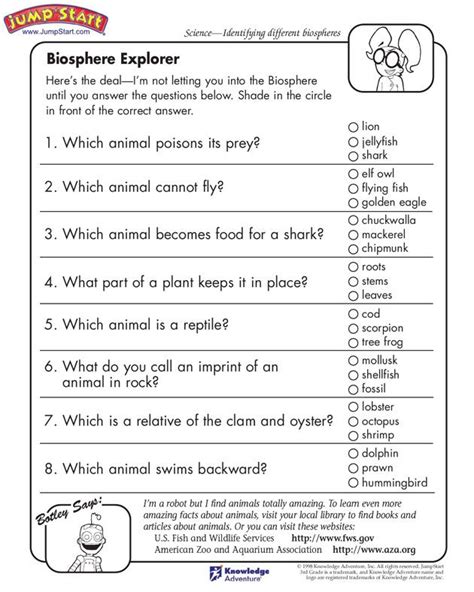 Printable Third Grade Grade 3 Science Tests Worksheets 3 Grade Science - 3 Grade Science