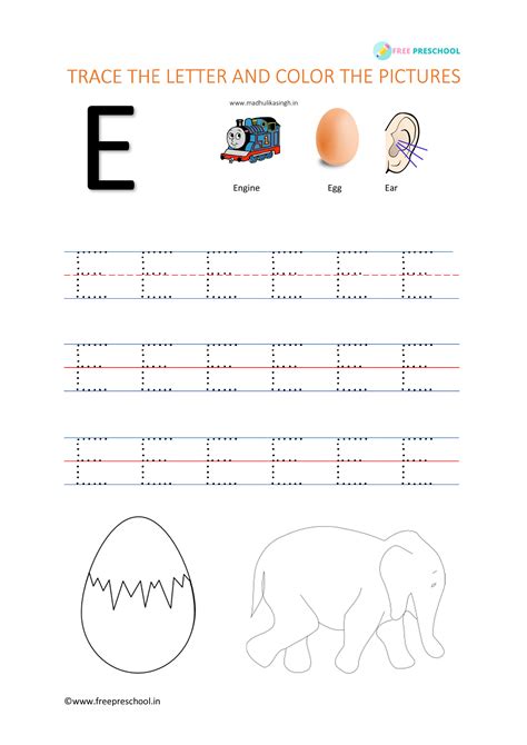 Printable Tracing Letter E Worksheets For Preschool Free Letter E Tracing Worksheets Preschool - Letter E Tracing Worksheets Preschool