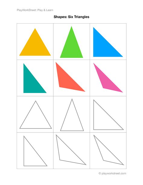 Printable Triangle Worksheets Education Com Triangles Math Worksheets - Triangles Math Worksheets