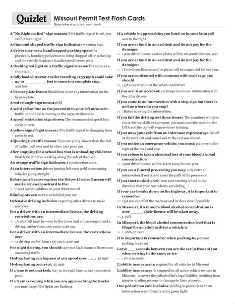 Read Printable Permit Test Study Guide 