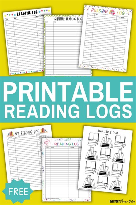 Download Printable Reading Log Wordpress 