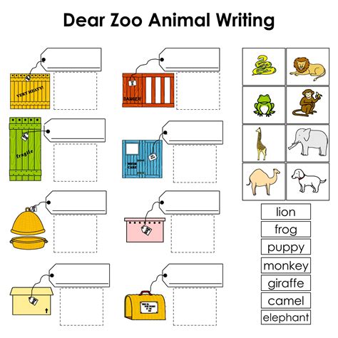 Printables For Dear Zoo