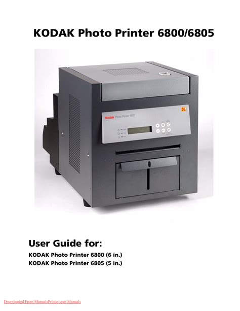 Full Download Printer Kodak 6800 Service Manual 