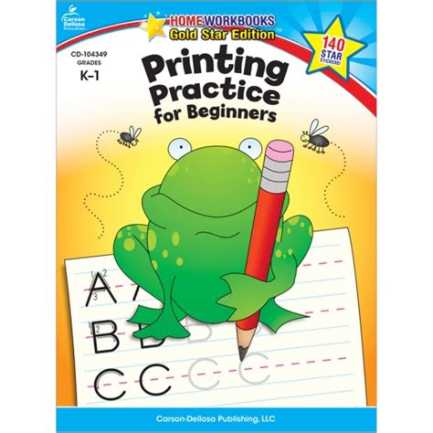 printing practice for beginners grades k 1 gold s