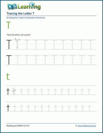 Printing The Letter T T K5 Learning Letter T Worksheets For Kindergarten - Letter T Worksheets For Kindergarten