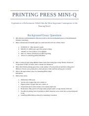 Download Printing Press Mini Q With Answers 