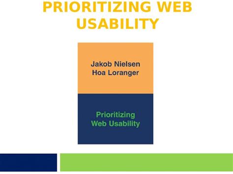 Prioritizing Web Usability