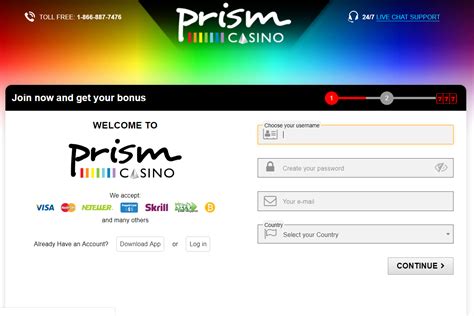 prism casino sign up