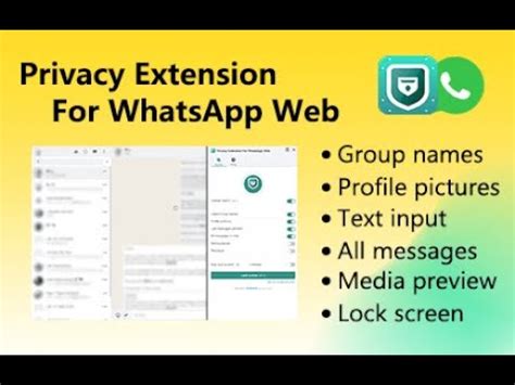 privacy extension for whatsapp web