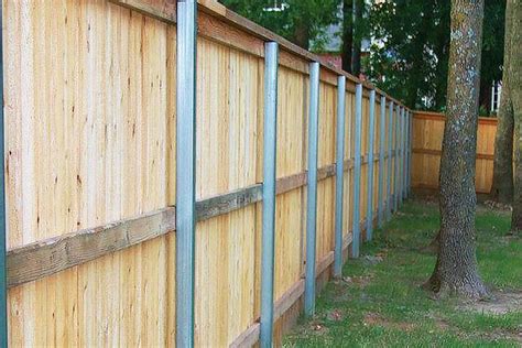 Privacy Fence With Metal Posts A Better Approach Privacy Fence Posts - Privacy Fence Posts