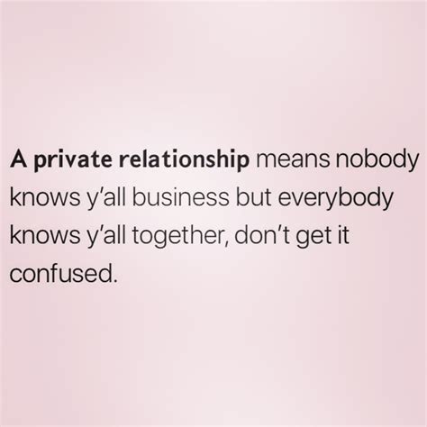private relationship meaning