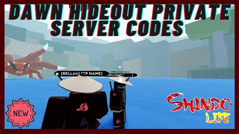 Shindo life priv server code