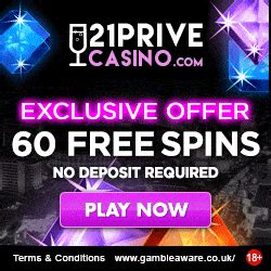 prive casino 60 free spins/