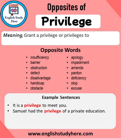 Privilege Antonym